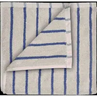 Blomus Handdoek Arto Narrow Stripes Moonbeam / Mazarine Blue (50 x 100 cm)