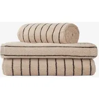 Bongusta - Naram Hand Towels - Handdoek 50 x 80 cm, creme /blauw