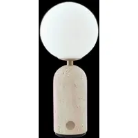 Globen Lighting Torrano draagbare tafellamp Beige travertijn