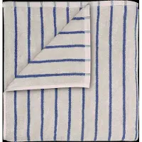 Blomus Badlaken Arto Narrow Stripes Moonbeam / Mazarine Blue (70 x 140 cm)