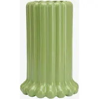Design Letters Tubular Vaas 24 Cm Groen - Vazen Porselein Green - 10108003GREENTENDR