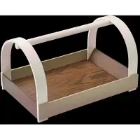 Gejst Kydo dienblad met handgrepen 40,5x27x23,5 cm Donkere eik-beige white