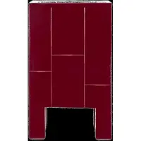 House Doctor Brick Bijzettafel 30x50,5 Cm Rood - Bijzettafels & buffetten Ijzer Red - 900000118
