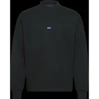 HUGO Sweatshirt 'Nedro' azuur / zwart / wit