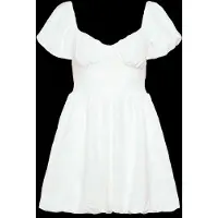 Gina Tricot mini-jurk met bloemige stitching met gaatjes