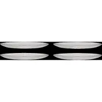 Hubsch Glazen borden ø27cm - set van 12 stuks