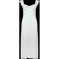 Gina Tricot midi-jurk met kant en strikdetail