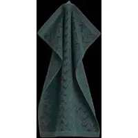 Gant Jacquard Herringbone Handdoek 50x70 Cm - Handdoeken & badhanddoeken Katoen Tartan Green - 852015003-374