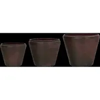 House Doctor Funnel plantenbakken antiek bruin set van 3 stuks - 210530203