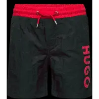 HUGO Kinderzwemshort met contrasterende logoprint