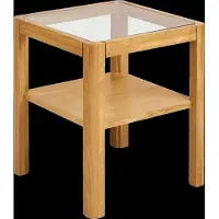 House Nordic Bijzettafel Lourmarin - Rond Naturel Hout - Ø40x45cm