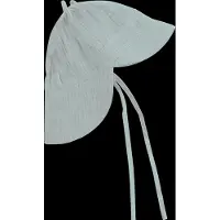 Huttelihut - Kid's Summer Hat Ears Muslin - Hoed 44 cm - 3-6 Months, grijs/turkoois