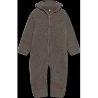 Huttelihut Overall - Wollfleece - Brown Melange m. Ohren - - 68 - Overalls