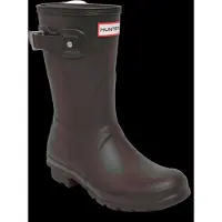 Hunter Regenlaars Women Original Short Boot Shore / Chocolate Brown-Schoenmaat 37