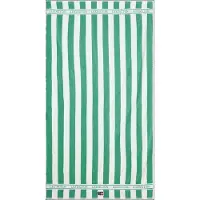 Lexington Stranddoek Gestreept Groen - Strandlakens Katoen White - 12620090-8550-TW40