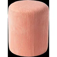 J-Line tabouret lichtroze - stof/mdf - 37 cm - 44 cm