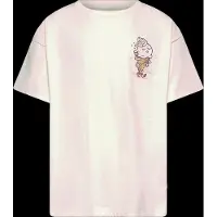 Levi's T-shirt ecru Meisjes Katoen Ronde hals Printopdruk - maat 140