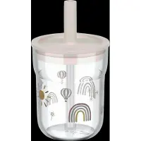 Mepal Kinderglas Mio 250 ml met rietje - Sunshine & Rainbow