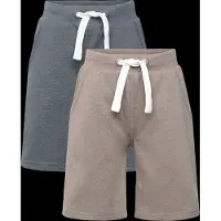 Minymo - Boy's Basic 53 Sweat Short (2-Pack) - Short 86, blauw