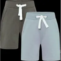 Minymo - Boy's Basic 53 Sweat Short (2-Pack) - Short 140, grijs