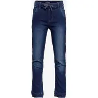 Minymo Broek - Stretch Loose Passen - Donkerblauw Denim - - 9 jaar (134) - Jeans