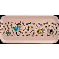 Muurla Pippi Candy Dienblad 27x13 Cm - Dienbladen Berken Fineer Pink - 2400-2713-01