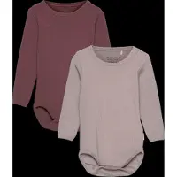 Minymo - Kid's Body L/S (2-Pack) - Ondergoed 50, roze