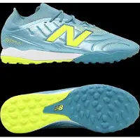 New Balance Tekela V5 Team Low Gras Voetbalschoenen (FG) Metallic Blue Geel