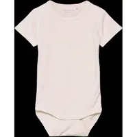 Minymo Romper s/s - Bamboe - Wit - - 1 jaar (80) - Rompers Korte Mouw