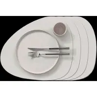 Lind DNA Placemat Curve L Nupo Linen (Set van 4)-37 x 44 cm