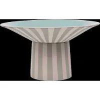 OYOY Toppu centerpiece hoog Ø30x17 cm Clay-Ice blue