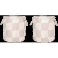 OYOY Chess opbergmanden medium 2-pack Clay-offwhite