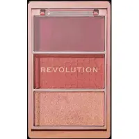 Revolution Blush Icon Pallet Blush palette 3 g Aura Points Rose