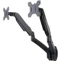 Art Uchwyt ścienny na 2 monitory 13" - 27" L-14GW (RAMART L-14GW) (Muur, 27"), Monitorsteun, Zwart