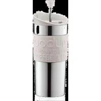 Bodum Travel Press Set met Extra Deksel White 350 ml RVS