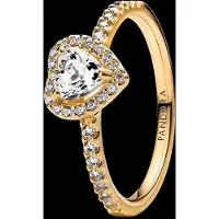 Pandora 168421C01 - Sparkling Heart - Goudkleurig - Ring-56 is maat 17.75