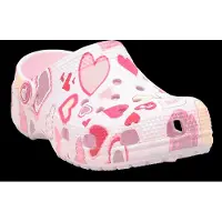 Crocs - Kid's Classic VDay Graphic Clog - Sandalen 33-34, roze