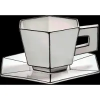 Serax - Annebet Philips - Carte Blanche Cappuccino Kop & Schotel - Set van 2