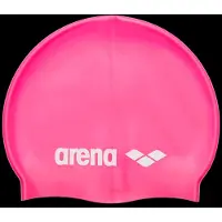 Arena Bonnet de bain Classic Silicone JR Fuchsia, Blanc