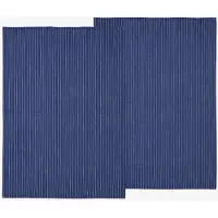 Södahl organic Line Theedoek 50 x 70 cm 2 stuks Royal Blue