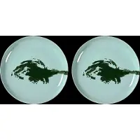 Serax - Ottolenghi Feast - Bord M - Azurblauw/Groen - 22 Ø - 2 stuks