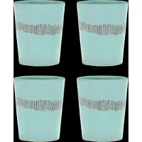 Serax Ottolenghi Feast theekop 33 cl 4-pack Azure stripes-red