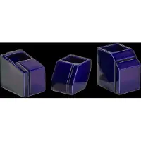 Serax Silos Set van Kandelaars by Plan C Blue | Set of 3