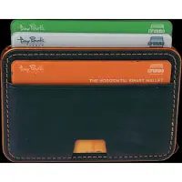 Tony Perotti Furbo EVO RFID leren Pasjeshouder - Blauw/Oranje
