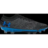 Under Armour Magnetico Elite 5 Gras Voetbalschoenen (FG) Zwart Blauw