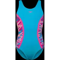 Speedo Hyperboom Splice Muscleback Swimsuit Blauw 8 Years Meisje