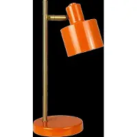 Dyberg Larsen Tafellampe , Ocean Mini, dimbare, Oranje, Woonkamer, Metaal, Scandinavisch