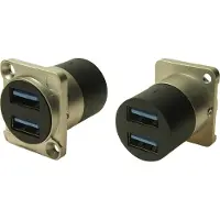 Cliff CP30087 DUAL USB3.0 A-A FT METAL CSK Adapter 1 stuk(s)