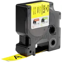 Dymo Tape 18433 (S0718470) Zwart op geel (19 mm)