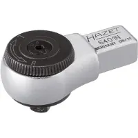 Hazet Insteek-omschakelratel 6401N · 9 x 12 mm insteekvierkant massief · 1/4 inch (6,3 mm) vierkant massief · Lengte: 46 mm